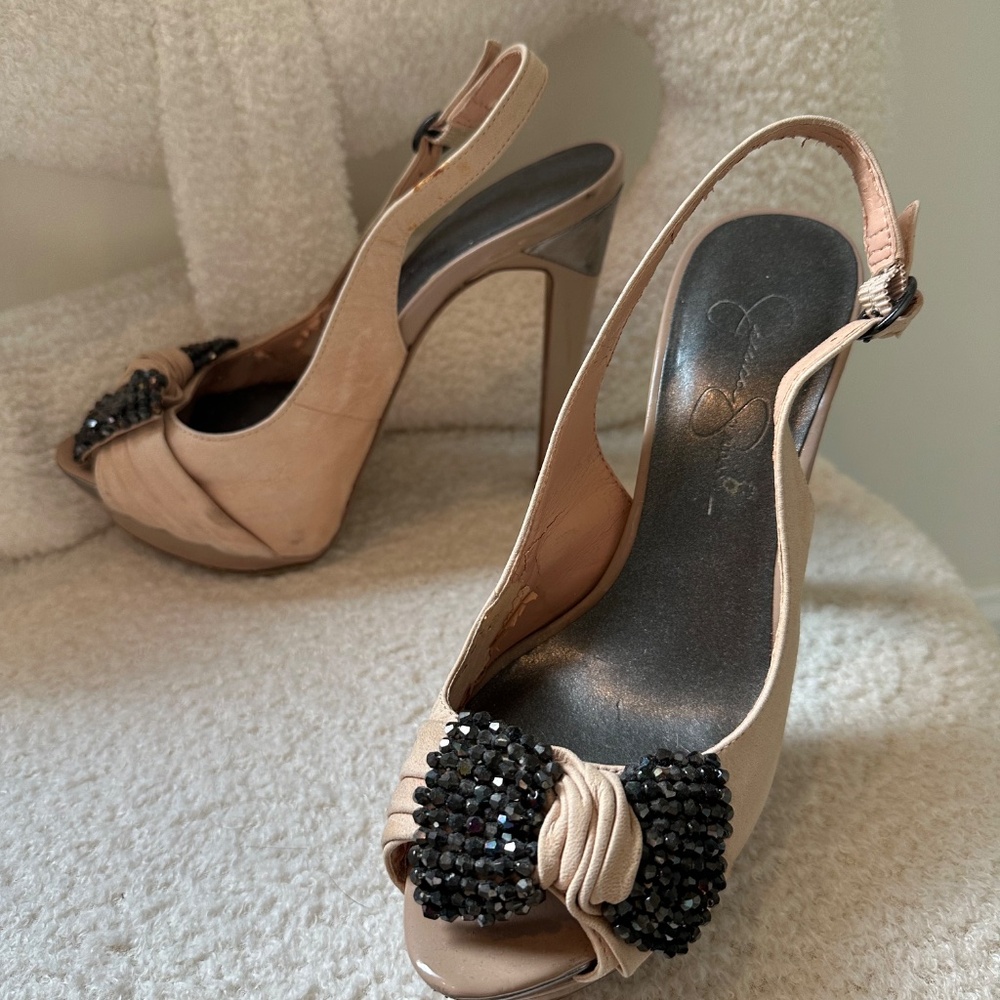 Jessica Simpson Rhinestone Bow Heel - Picture 4 of 6